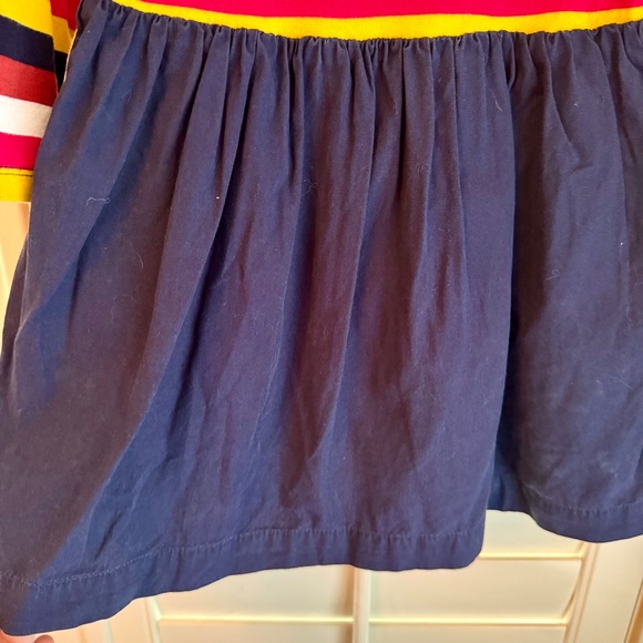 babyGap Toddler Dress 4T Striped Long Sleeve Top Navy Skirt Cotton - Picture 4 of 9
